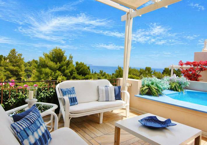 Location de vacances pour 8 personnes, avec piscine et jardin, animaux acceptés à Porto Heli - 2