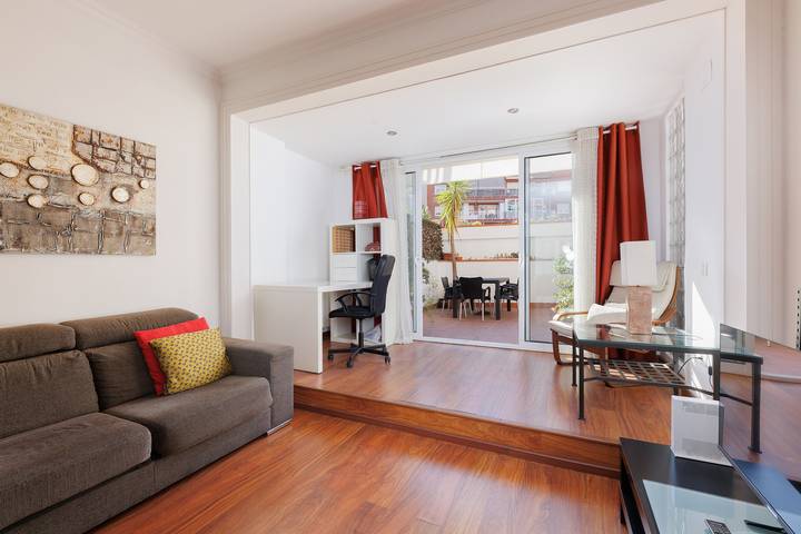 Apartamento para 6 personas, con Terraza en Sants
