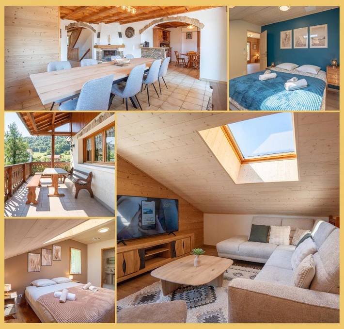 Gîte pour 12 personnes, avec terrasse et jardin à Mont-Saxonnex - 2