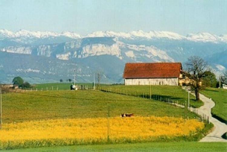 Double or Twin Room with Mountain View in Saint-Antoine-l'Abbaye, Isère