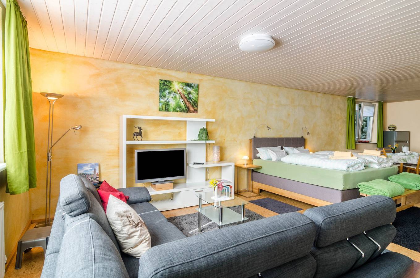 Vakantie Studio "Grünspecht" met Wi-Fi, Tuin & Terras, foto 8