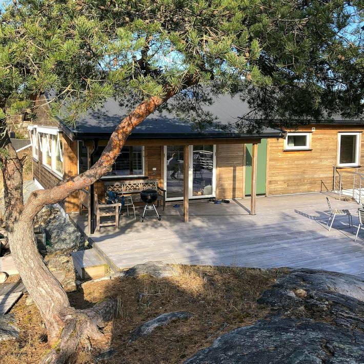 Ferienhaus für 6 Personen, mit Terrasse in Halden
