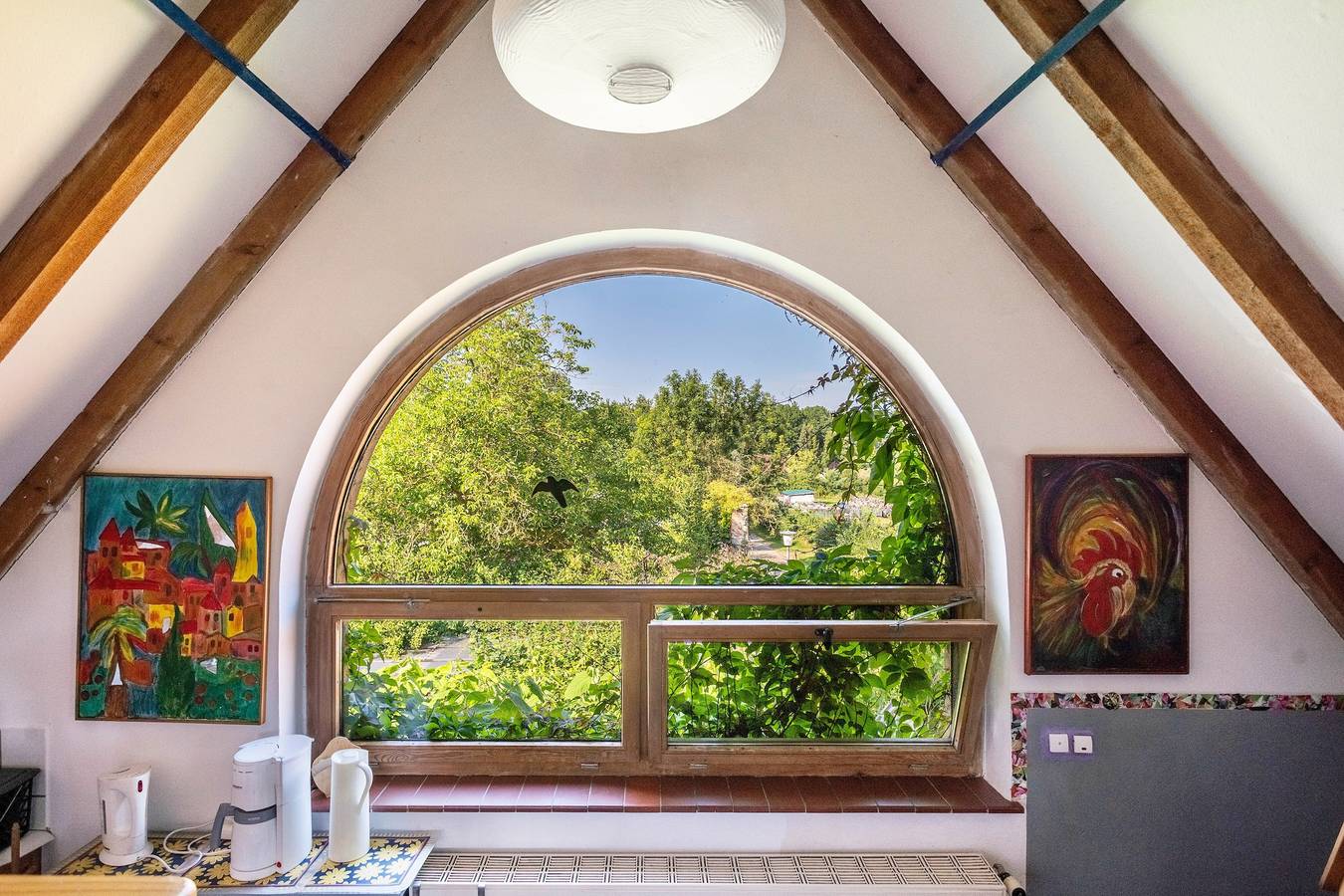 Ganzes Studio, Ferienatelier 'Im Haus Ginkgo' mit Gemeinschaftspool, Gemeinschaftsgarten und Wi-Fi in Zempow, Wittstock/Dosse