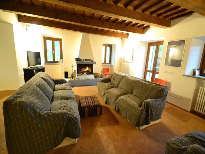 Palestra e vista panoramica; Casa colonica in Piancastagnaio, Siena e dintorni