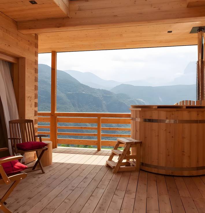 Vakantiewoning voor 4 personen, with Whirlpool and Tuin as well as Sauna in Dolomiti Superski