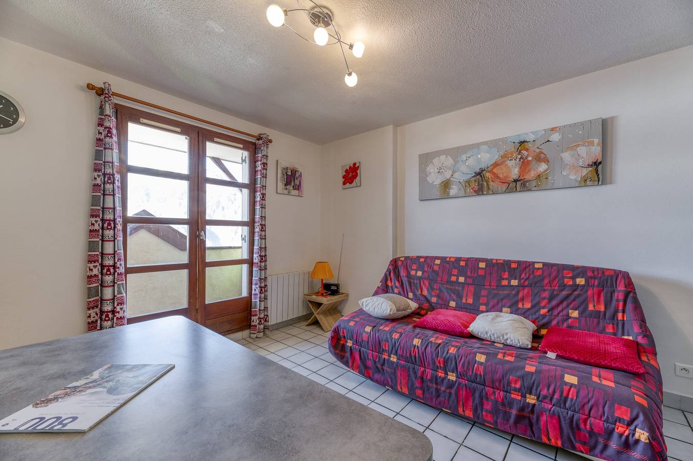 Estudio entero, Apartamento 'Granges 5 Studio' con vistas a la montaña y balcón in Villard-Reculas, Parque Nacional de los Ecrins