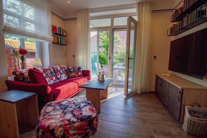 Ferienwohnung für 4 Personen, mit Terrasse und Garten sowie Sauna in Upleward