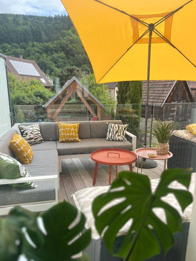 Location de vacances pour 10 personnes, avec sauna ainsi que vue et balcon, adapté aux familles à Lapoutroie