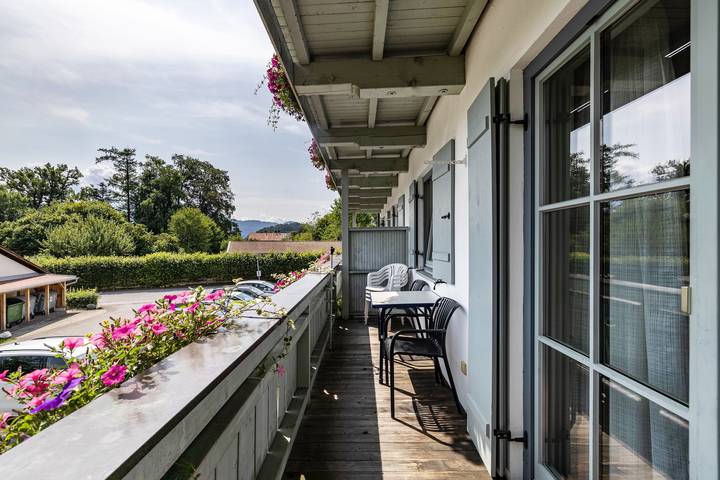 Appartement entier, Appartement « Brünnstein n°27 » avec vue sur la montagne, piscine commune et sauna in Oberaudorf, Alpes bavaroises
