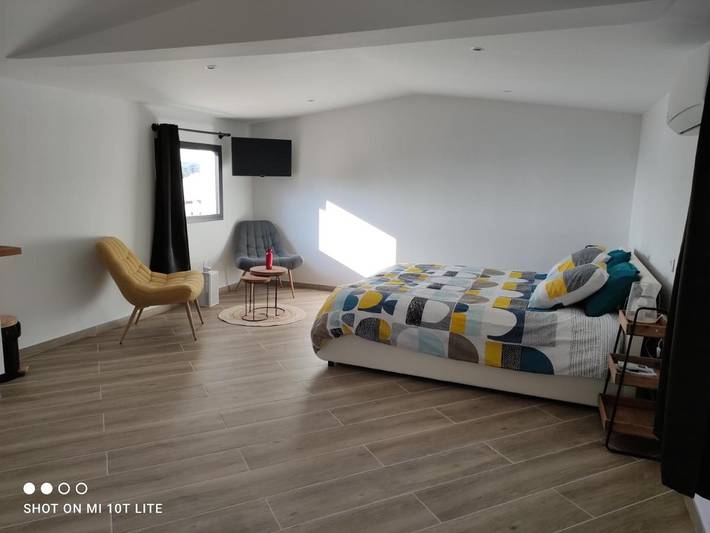 Appartement de vacances pour 2 personnes, avec Terrasse ainsi que Jardin et Vue