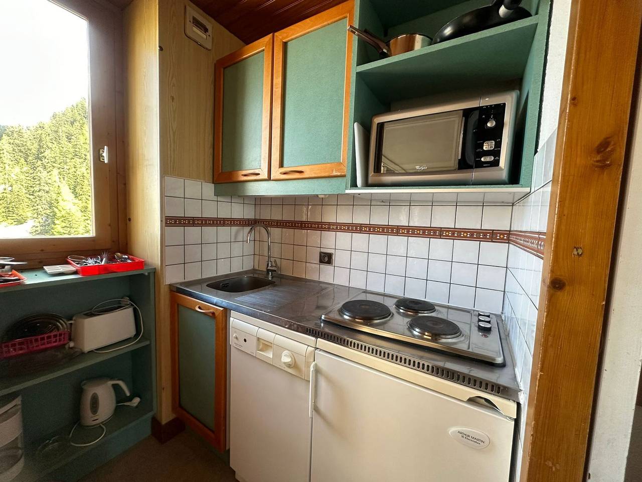 Ganzes Studio, Funktionelles teilbares Studio · Pistenangrenzend · Balkon · 4 Pers in La Plagne, La Plagne-Tarentaise