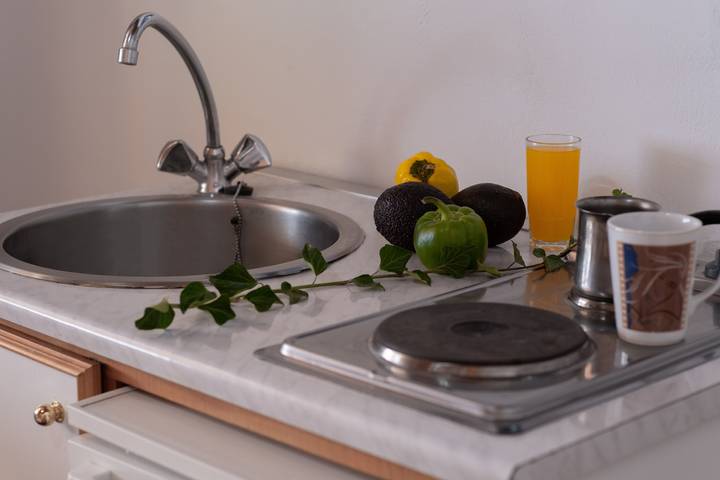 Entire studio, Studio "Krinos 1" with Mountain View, Garden & Wi-Fi in Greece
