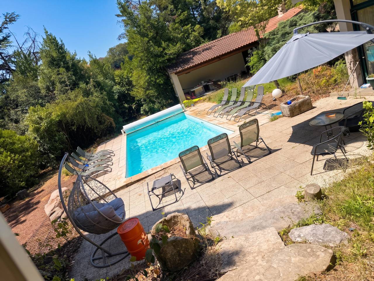 Ferienwohnung in Saint-Hilaire-de-Brethmas - 100m² mit Pool in Saint-Hilaire-de-Brethmas, Alès und Umgebung