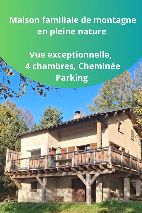 Chalet pour 10 personnes, avec terrasse et vue, animaux acceptés