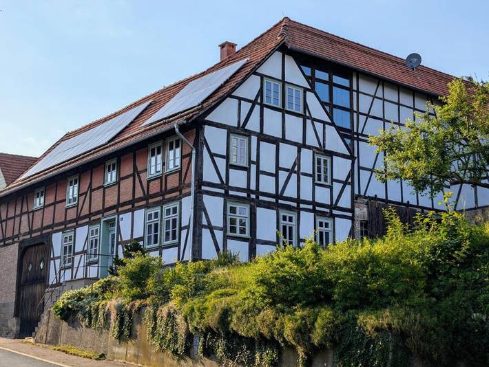 Ferienhaus für 6 Personen, mit Terrasse und Garten sowie Ausblick