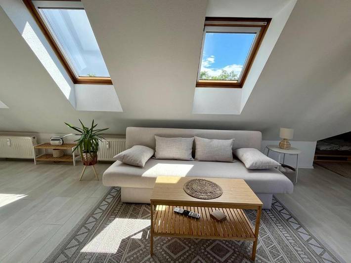 Ferienwohnung für 2 Personen, mit Balkon und Terrasse sowie Ausblick in Burgdorf
