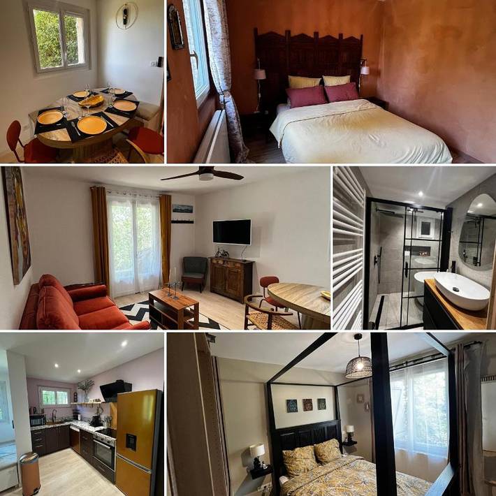 Appartement de vacances pour 6 personnes, avec jardin