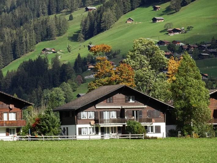 Ferienwohnung für 3 Personen, mit Balkon und Terrasse in Lenk