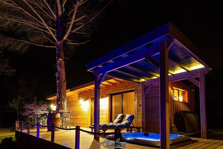 Gîte pour 2 personnes, avec piscine et jardin ainsi que jacuzzi et sauna à Thénac - 4