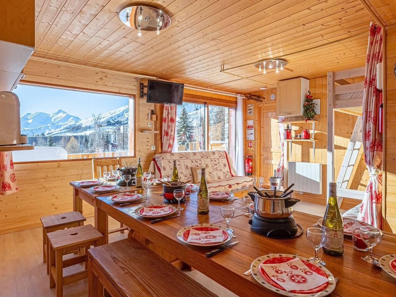Erdgeschoss 110 m2 - 15 Personen - In der Nähe der Pisten in La Toussuire, Fontcouverte-la-Toussuire