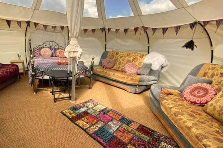 Camping for 10 people, with Hot tub and Terrace in Norfolk