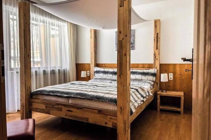Hütte für 6 Personen, mit Balkon und Garten sowie Sauna in Au - 4