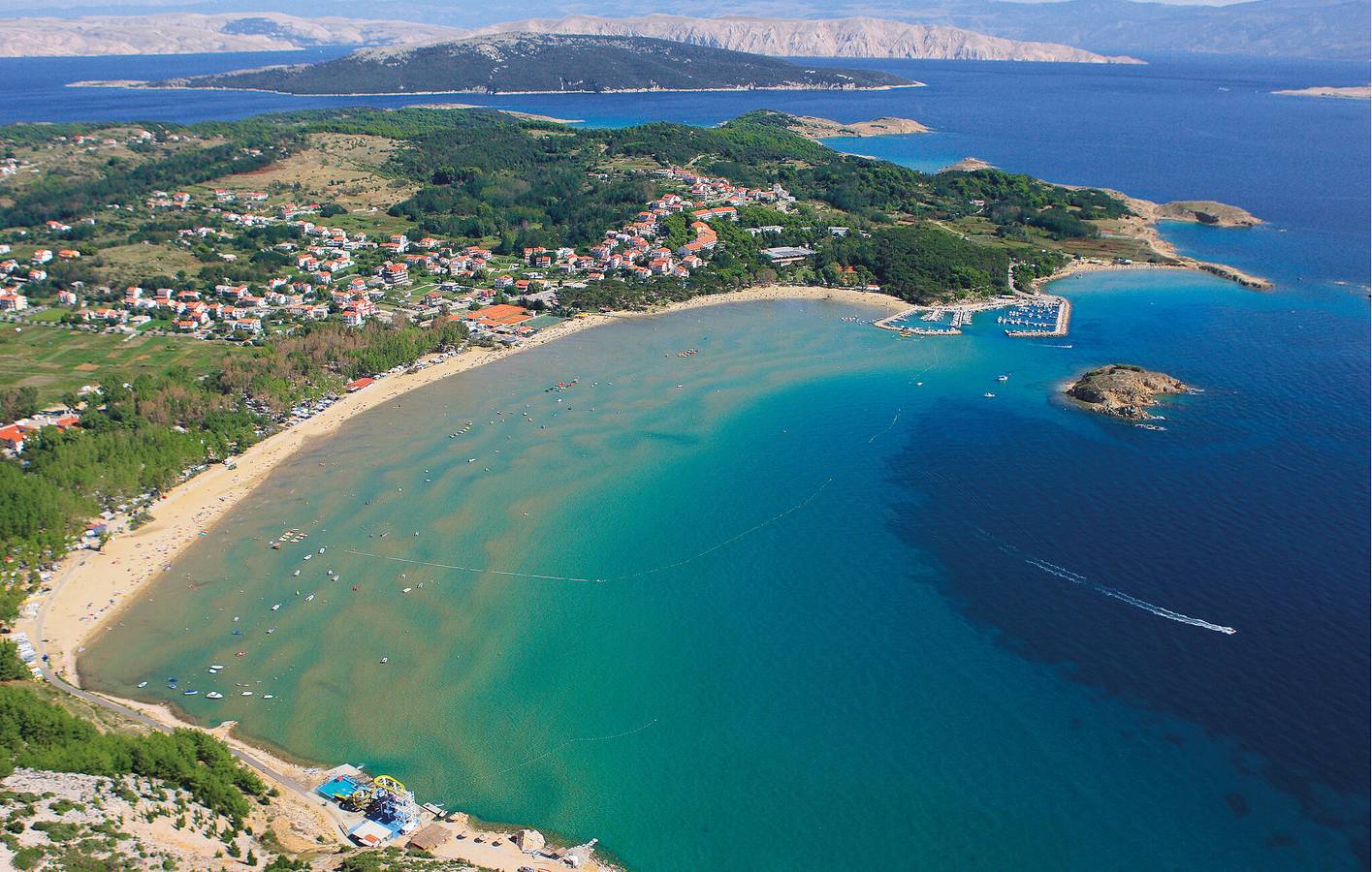 Reizendes Mobilheim mit Panoramablick, in der Nähe des Strandes Mala Rajska in Lopar, Rab
