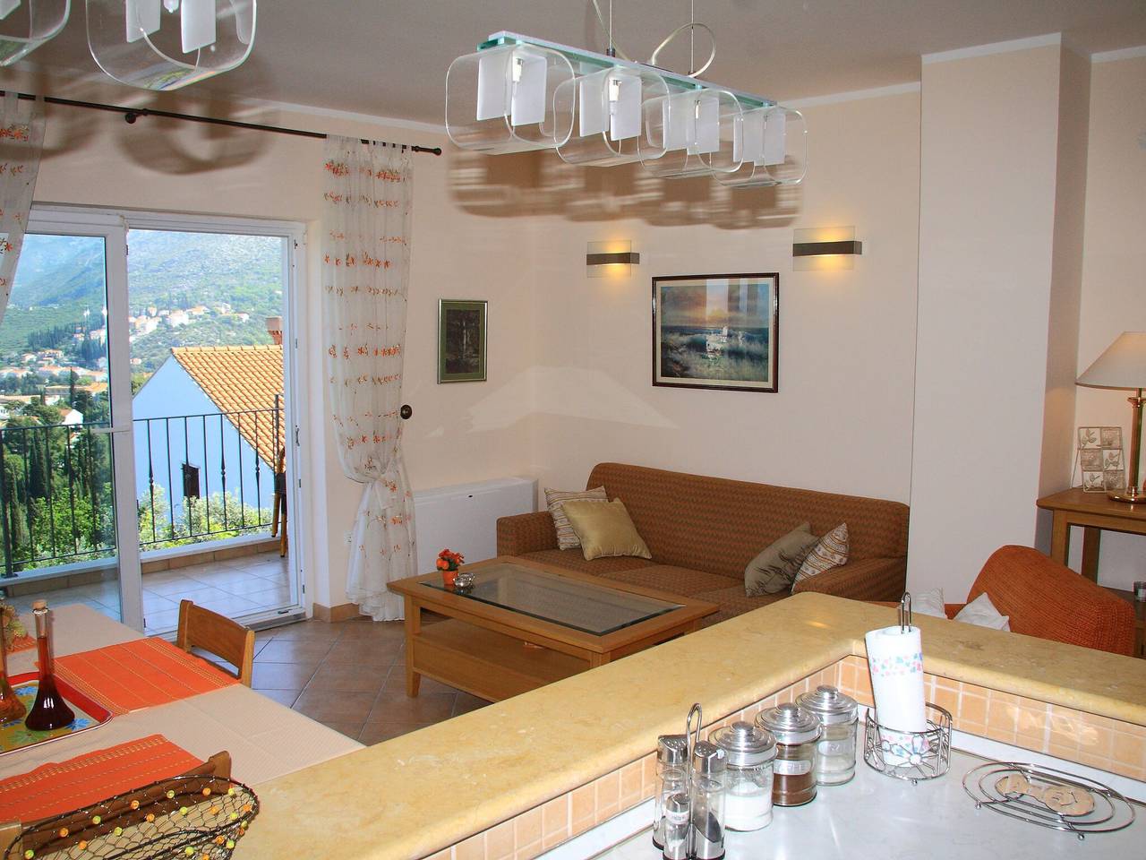 Hel lejlighed, Villa Alegria Cavtat - Lejlighed med 1 soveværelse med balkon og havudsigt (Lejlighed A) in Cavtat, Dubrovnik-Neretva