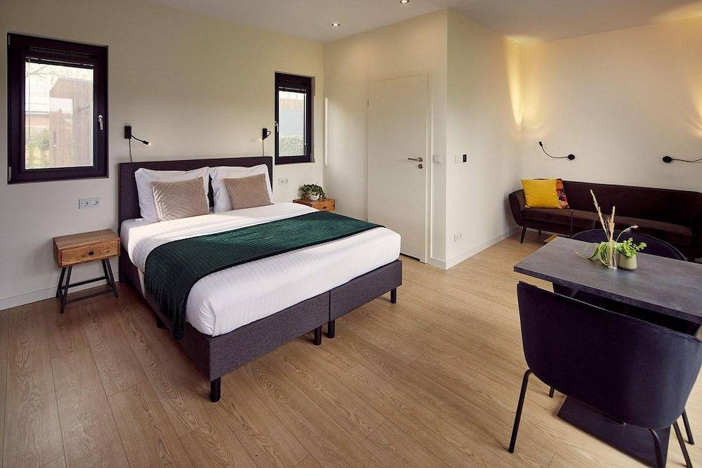 Stay in Hofstudio Amalia: a luxurious 2-person studio with terrace, plenty of natural light and kitchenette. Enjoy privacy and comfort. in Achterhoek