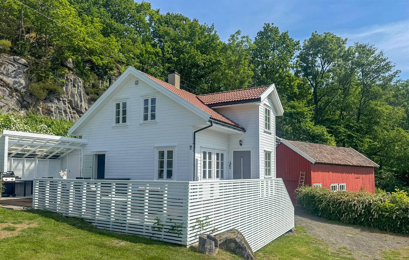 Feriehus for 6 personer med hage in Lyngdal