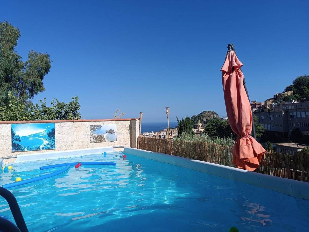 Ganzes Studio, Studio „Le Grand Soleil - Selene“ mit Meerblick, Wlan und Klimaanlage in Taormina, Messina Provinz