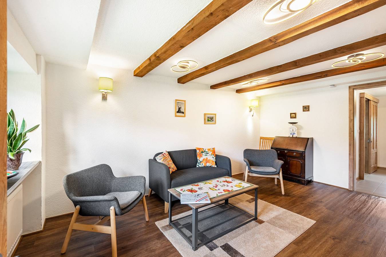 Ferienhaus 'Reethaus Kälberstieg' mit Seeblick, privater Terrasse und Wlan in Grebin, Südliche Ostseeküste