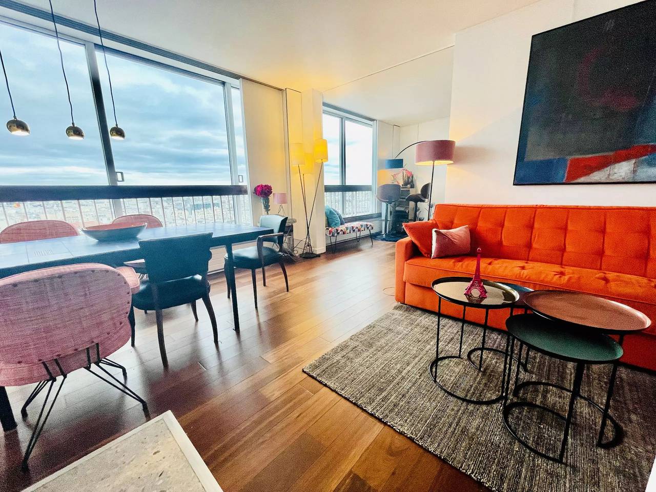 Entire apartment, Panoramic view New design near Eiffel Tower in Eiffel Tower, Paris