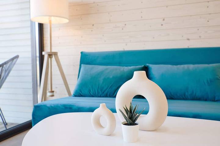 Ferienhaus für 3 Personen, mit Garten und Sauna sowie Whirlpool und Terrasse am Bärwalder See