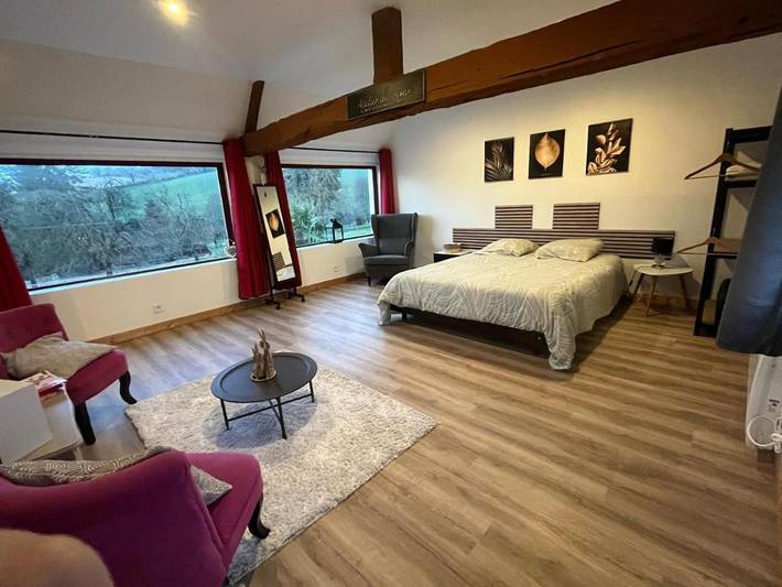 Maison de vacances pour 6 personnes, avec piscine ainsi que jardin et vue