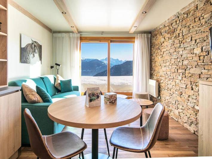 Résidence La Duit - Vacancéole - Studio 3 personen - Mit Balkon und Liegestühlen in Doucy, La Léchère