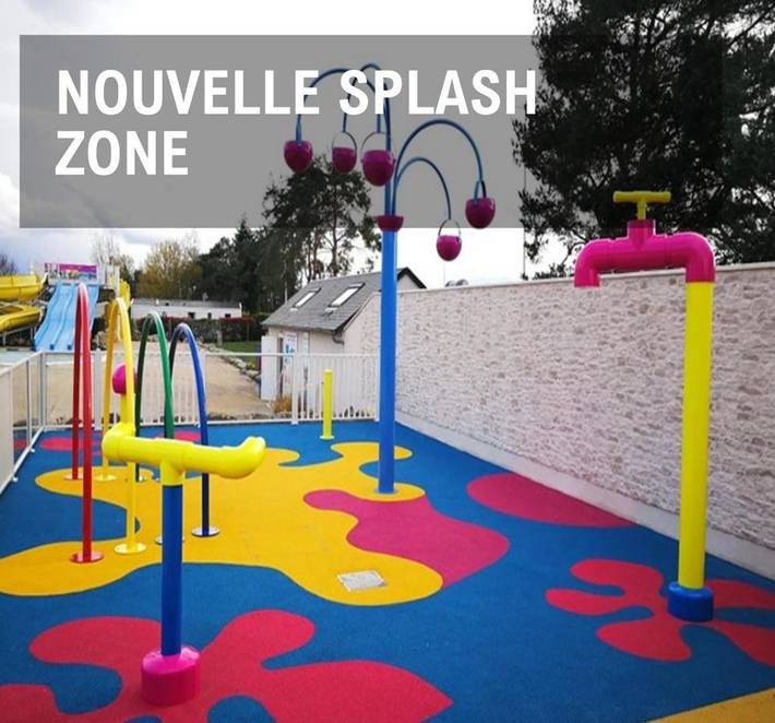 Camping pour 6 personnes, avec piscine et bassin pour enfant ainsi que jardin et jacuzzi