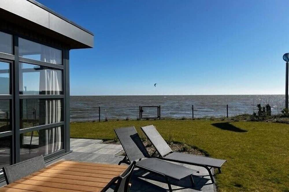 Erste Reihe - mit Zaun - Premium-Chalet Meeresrauschen in Enkhuizen, Ijsselmeer