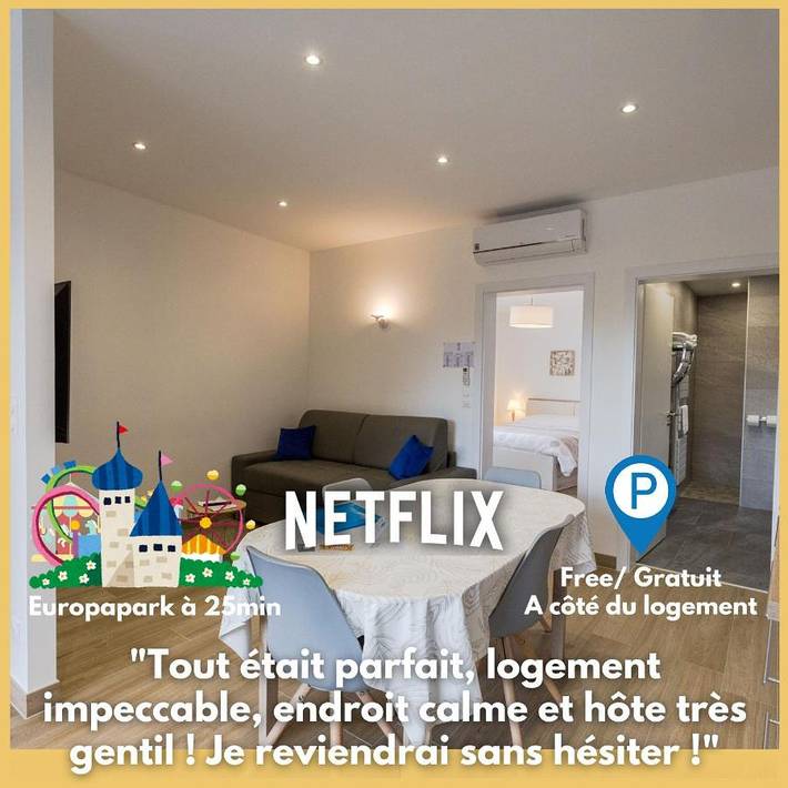 Gîte pour 4 personnes, avec Terrasse à Friesenheim