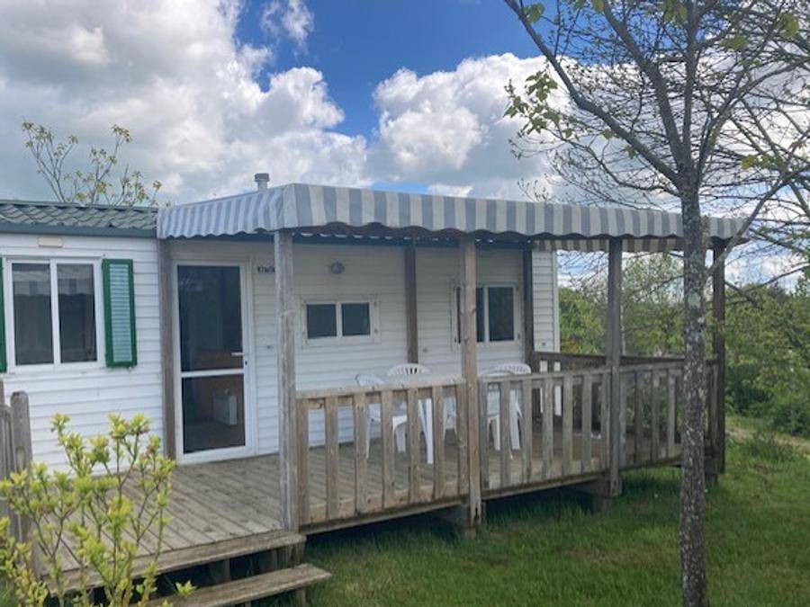 Camping Sun Valley - La Garenne Eguzon - Mobilheim 2 personen - Mobilheim Kiwikiss 5/7 pers - zusätzliche Personen gegen Aufpreis möglich, kontaktieren Sie den Campingplatz in Parnac, Le Blanc und Umgebung