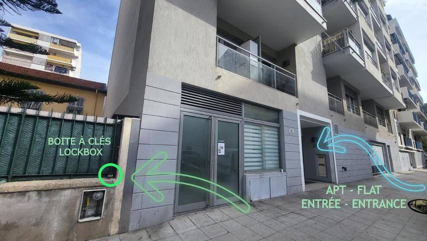 Gîte pour 4 personnes, avec vue et balcon dans Gare De Nice Riquier - 2