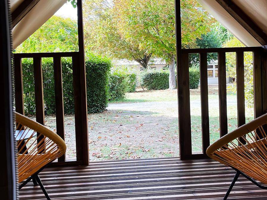 Camping Canal de Berry - Lodge 2 personen - Biwak auf Stelzen in Saint-Amand-Montrond