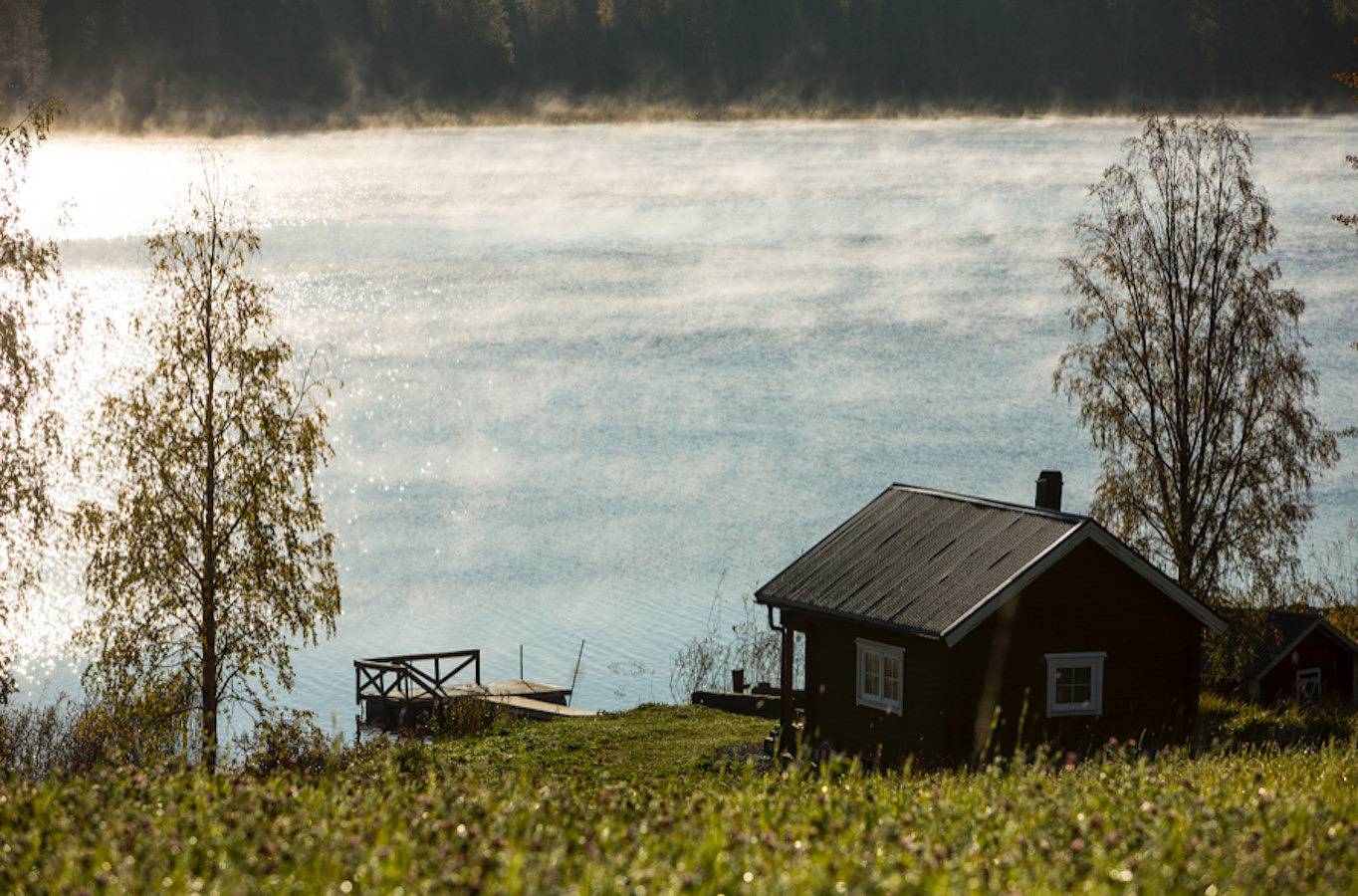 Wunderbares Ferienhaus direkt am See mit Sauna, Wifi und Wildnisbad (mietbar) in Jämtland