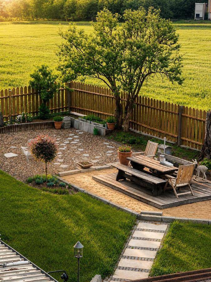 Ferienwohnung für 8 Personen, mit Garten und Ausblick