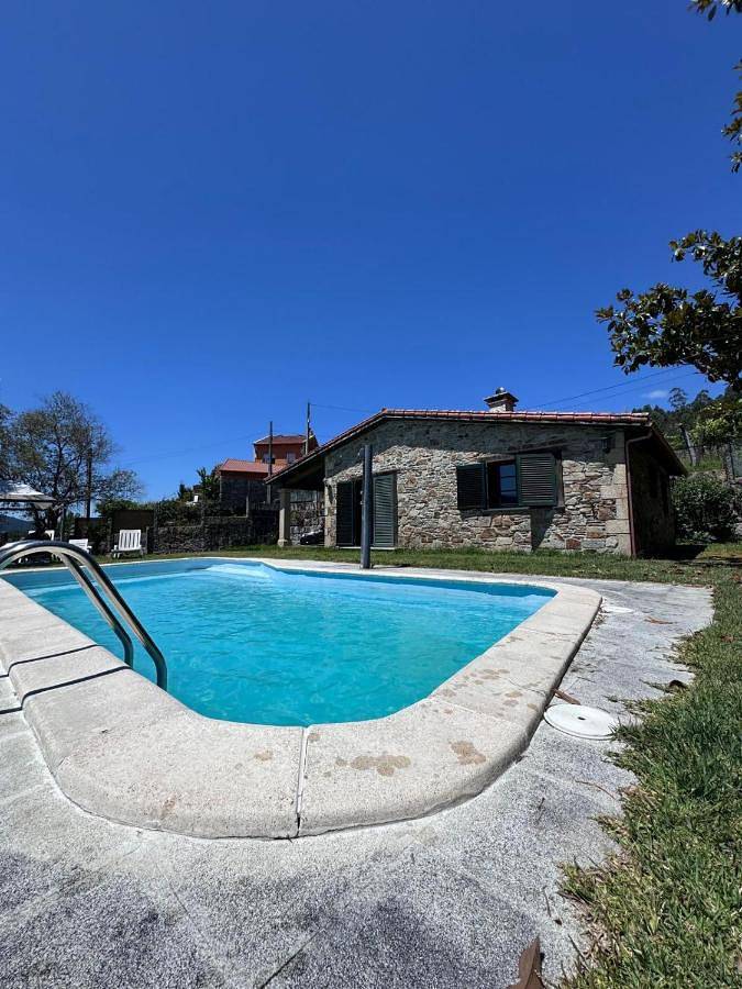 Casa de vacaciones para 5 personas, con Terraza y Jardín además de Piscina y Vistas en Mondariz