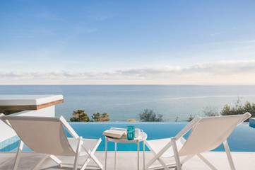 Villa für 2 Personen, mit Terrasse und Ausblick sowie Pool auf Zakynthos