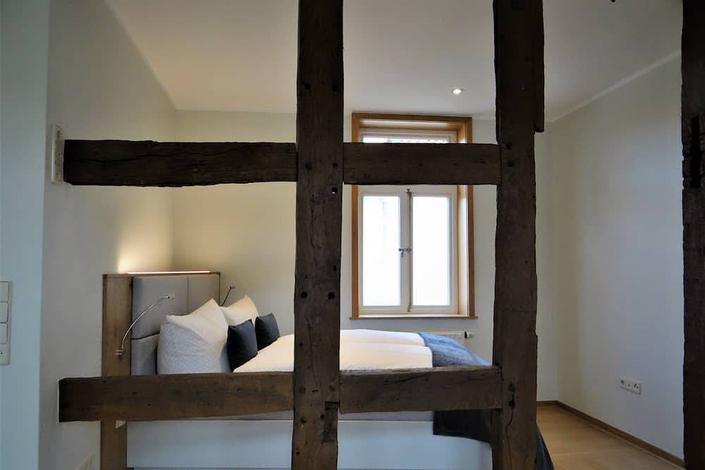 Modernes 2-geschossiges Appartement in denkmalgeschütztem Fachwerkhaus am Markt in Bad Essen, Wiehengebirge
