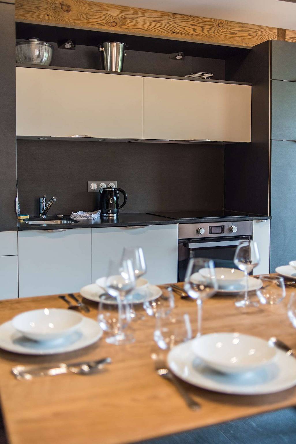 Ganze Wohnung, Large apartment in old wood on the slopes, panoramic view - up to 9 guests in La Toussuire, Fontcouverte-la-Toussuire