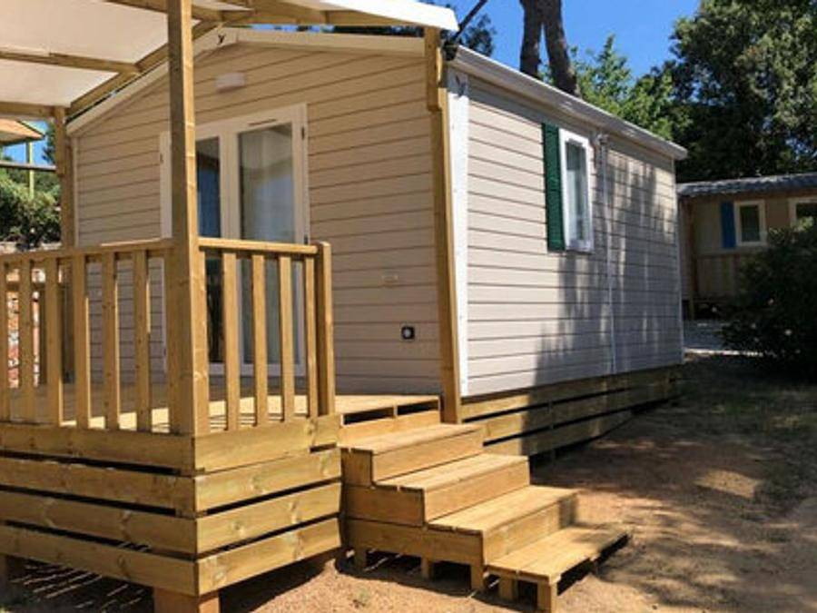 Camping les Rives du Lac Cantalès - Mobilheim 2 personen - Paar (1 Zimmer) in Saint-Gérons, Aurillac und Umgebung