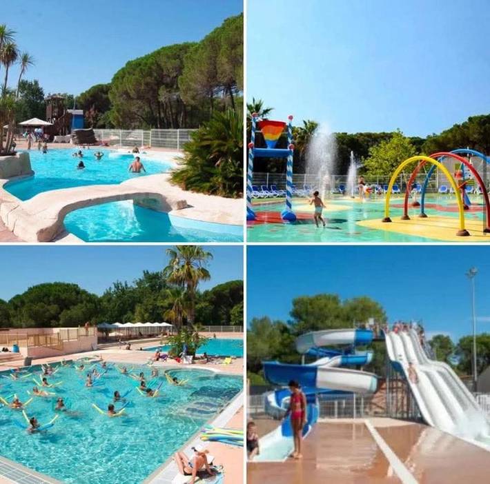 Camping pour 6 personnes, avec Jacuzzi et Terrasse ainsi que Jardin et Piscine